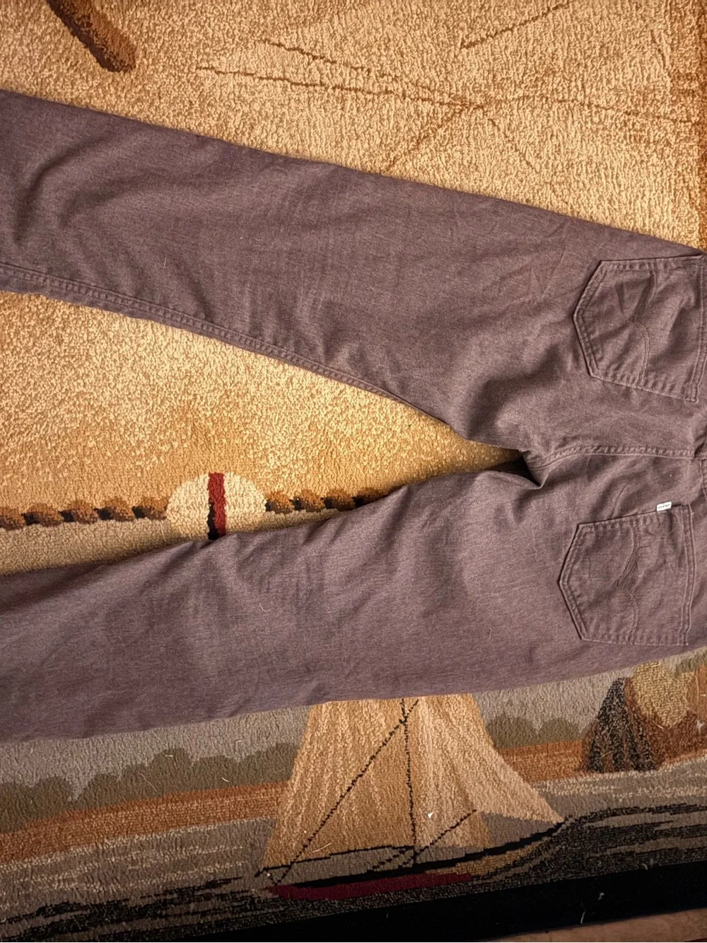 Levi's Men's Chinos in Deep Brown with Leather Patch 34/30
